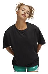 Γυναικείο Αθλητικό Oversized T-shirt Fast Drying Πουά Μαύρο Puma