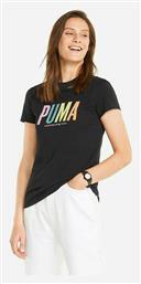 Γυναικείο Αθλητικό T-shirt Μαύρο Puma