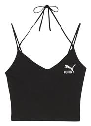 Γυναικείο Crop Top με Τιράντες Πουά Μαύρο Puma από το Z-mall