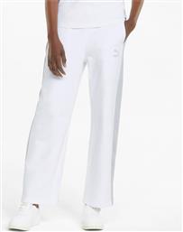 Puma T7 Ψηλόμεσο Παντελόνι Γυναικείας Φόρμας Λευκό