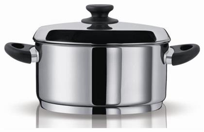 Zeon Βαθιά Ανοξείδωτη Κατσαρόλα Pyramis