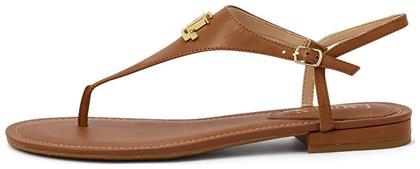 Ralph Lauren Δερμάτινα Γυναικεία Σανδάλια σε Ταμπά Χρώμα από το Z-mall