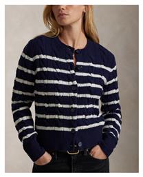 Γυναικεία Πλεκτή Ζακέτα Hunter Navy, Cream Ralph Lauren