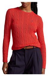 Γυναικείο Μακρυμάνικο Πουλόβερ Βαμβακερό Κόκκινο Ralph Lauren από το Modivo