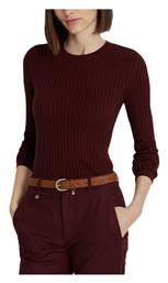 Μακρυμάνικο Γυναικείο Πουλόβερ Μπορντό Ralph Lauren από το ProjectShops