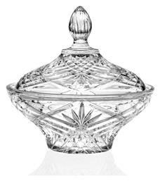 Vintage Φοντανιέρα Κρυστάλλινη Melodia με Καπάκι 18x18cm RCR