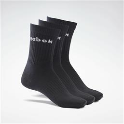 Reebok Active Core Αθλητικές Κάλτσες Μαύρες 3 Ζεύγη από το SportsFactory