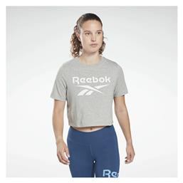 Identity Κοντομάνικο Crop Top Medium Grey Heather Reebok από το Outletcenter