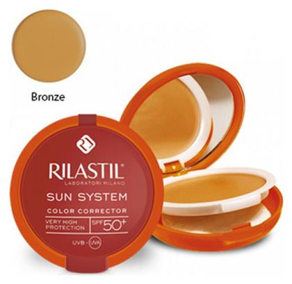 Sun System Uniforming Compact SPF50 Αντηλιακή Πούδρα 10gr Rilastil