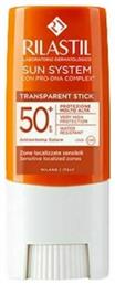 System Transparent SPF50 Αντηλιακό Stick 8.5ml Rilastil