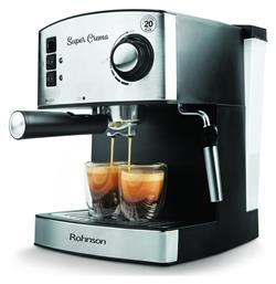 Rohnson R-980 Μηχανή Espresso 850W Πίεσης 20bar από το Media Markt