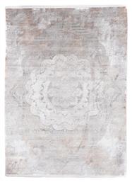 6864A Bamboo Silk Χαλί Διάδρομος με Κρόσια Light Grey / Dark Beige Royal Carpet