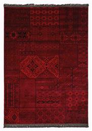 7675A Afgan Χαλί Ορθογώνιο με Κρόσια Dark Red Royal Carpet