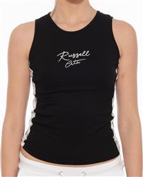 Russell Athletic Αμάνικο Crop Top Μαύρο