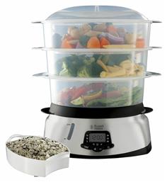 Russell Hobbs MaxiCook 3 Ατμομάγειρας με 3 Επίπεδα Μαγειρέματος 10.5lt από το Buldoza