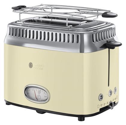 Retro Φρυγανιέρα 2 Θέσεων 1200W Μπεζ Russell Hobbs