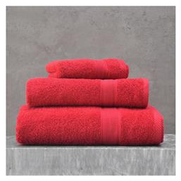 Πετσέτα Προσώπου Illusion 50x90εκ. Κόκκινο Βάρους 480gr/m² Rythmos από το Katoikein