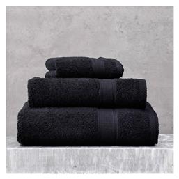 Πετσέτα Προσώπου Illusion 50x90εκ. Μαύρο Βάρους 480gr/m² Rythmos από το Katoikein