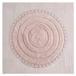 Σετ Πατάκια Μπάνιου Βαμβακερό Στρογγυλό Opal 120-111-2578 Πούδρα Φ60εκ. Rythmos