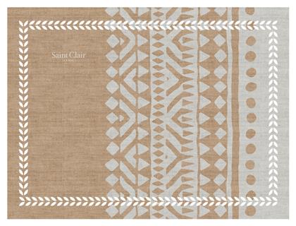 3039 Σουπλά Υφασμάτινο Beige 45x33cm Saint Clair