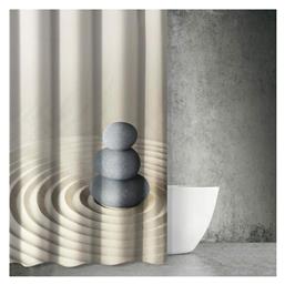 Zen Body Des 804 Κουρτίνα Μπάνιου Υφασμάτινη 180x200 cm Μπεζ Saint Clair