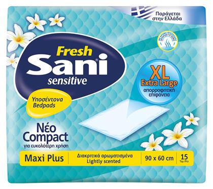 Sensitive Maxi Plus Fresh Υποσέντονα Ακράτειας 60x90cm 15τμχ Sani