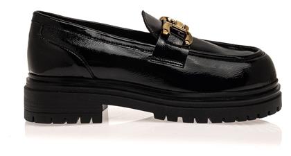 Γυναικεία Loafers σε Μαύρο Χρώμα Sante