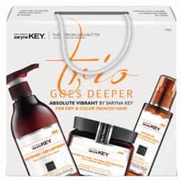 Trio Goes Deeper Absolute Vibrant Σετ Θεραπείας Μαλλιών 3τμχ Saryna Key