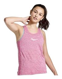 Stopwatch Singlet Αμάνικη Γυναικεία Αθλητική Μπλούζα Ροζ Saucony από το Z-mall