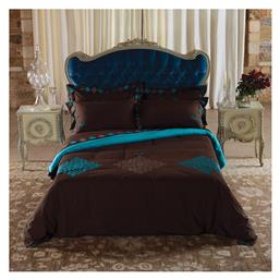 Σετ Υπέρδιπλη 230x250cm Imperia Καφέ / Τιρκουάζ SB Home