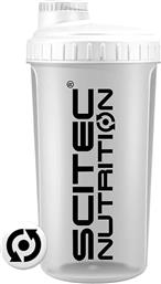 Scitec Nutrition Shaker Πρωτεΐνης 700ml Πλαστικό Διάφανο/Λευκό