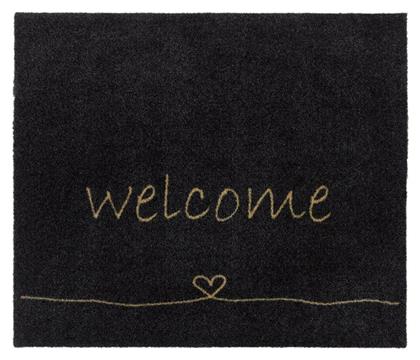 Πατάκι Εισόδου Μοκέτα 805 Welcome Heart Anthra 67x80cm Sdim