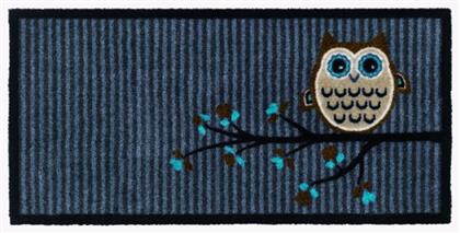 Πατάκι Εισόδου Μοκέτα με Αντιολισθητικό Υπόστρωμα Vision 624 Owl On Tree Grey 40x80εκ. Πάχους 8mm Sdim από το Designdrops