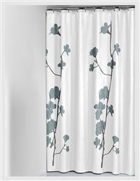 Orchid Κουρτίνα Μπάνιου Υφασμάτινη 180x200 cm Μπλε Sealskin