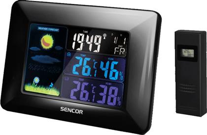 SWS 4250 Ασύρματος Μετεωρολογικός Σταθμός Ψηφιακός Επιτραπέζιος / Επίτοιχος Μαύρος Sencor