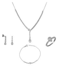 Σετ Κοσμημάτων από Λευκόχρυσο 14K