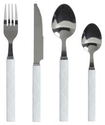 Σετ Μαχαιροπίρουνα Geo White 24τμχ - Spitishop