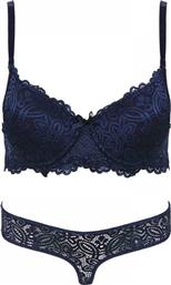 Σετ Σουτιέν Push Up - String Mavi Μικρό-ίνα Σκούρο Μπλέ από το Suc