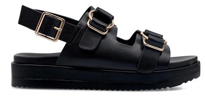 Γυναικεία Σανδάλια Flatforms σε Μαύρο Χρώμα Seven