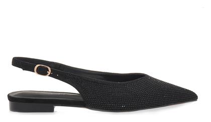 Γυναικείες Μπαλαρίνες Slingback σε Μαύρο Χρώμα Seven