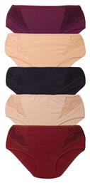 Βαμβακερά Γυναικεία Slip MultiPack Blue/Purple/LIght Beige/Beige/Bordeaux Sexen