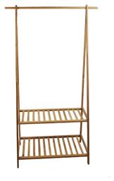 Κρεμάστρα Δαπέδου από Ξύλο Καφέ 90x43x152cm Sidirela