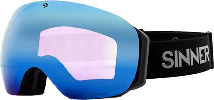 Sinner Avon Μάσκα Σκι & Snowboard Ενηλίκων με Φακό σε Μπλε Χρώμα από το Z-mall