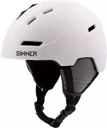 Sinner Silverton Ανδρικό Κράνος για Σκι & Snowboard σε Λευκό Χρώμα