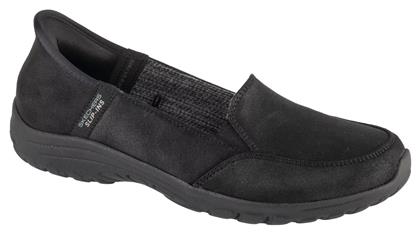 Δερμάτινα Γυναικεία Slip-On Μαύρα Skechers