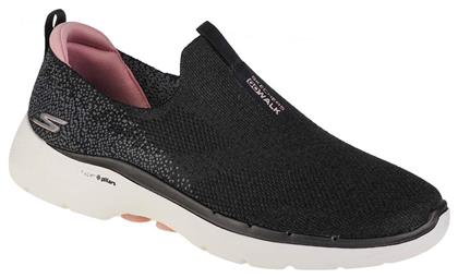 Go Walk 6 Γυναικεία Slip-On Μαύρα Skechers