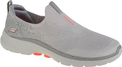 Go Walk 6 Γυναικεία Slip-On Μαύρα Skechers από το MybrandShoes