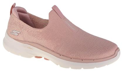 Go Walk 6 Γυναικεία Slip-On Ροζ Skechers