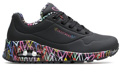 Loving Love Γυναικεία Sneakers Μαύρα Skechers