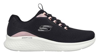 Overlay Mesh Γυναικεία Running Μαύρα Skechers